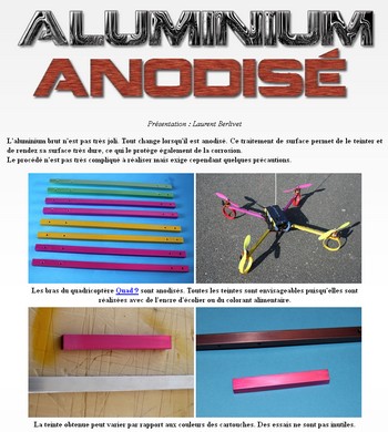 Aluminium anodisé