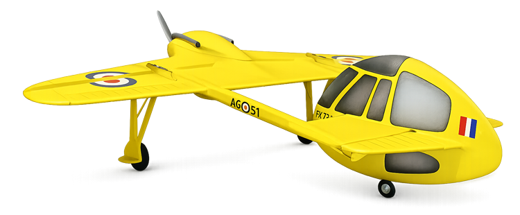 Airspeed A.S31 sur son train