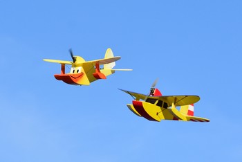 Deux Jupiter Duck en vol