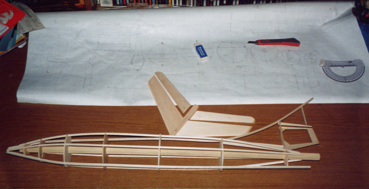 Fuselage sur tournebroche