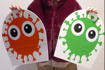 Autocollants pos&eacute;s