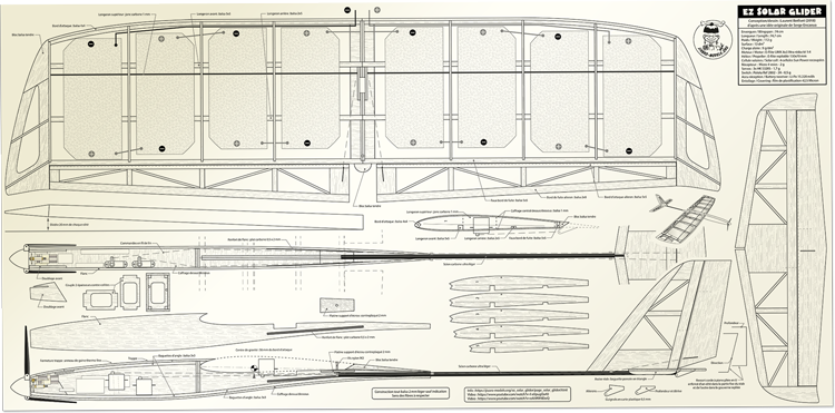 Plan de l'EZ-Solar Glider