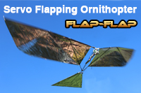 Flap-Flap : oiseau &agrave; ailes battantes sans moteur additionnel