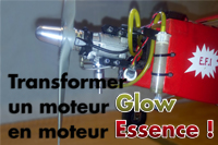 Transformer un moteur Glow en moteur essence
