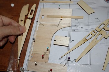 Mise en place des nervures