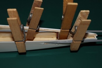 Collage des commandes