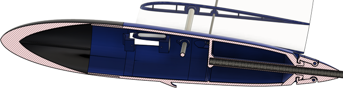 Vue en coupe du fuselage