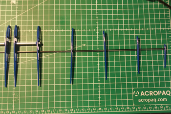 Nervures enfil&eacute;es sur le longeron