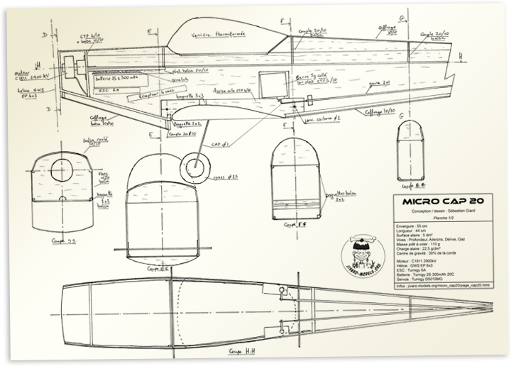 Cap 20 - plan fuselage