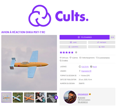 Fichiers sur Cults3D