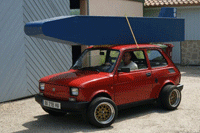 Fiat 126 et caisse de toit !