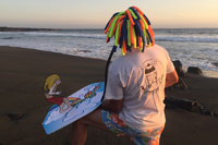 Surfeur à La Réunion
