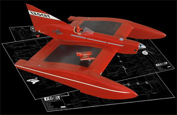 Exocet, hydravion rétro aile volante