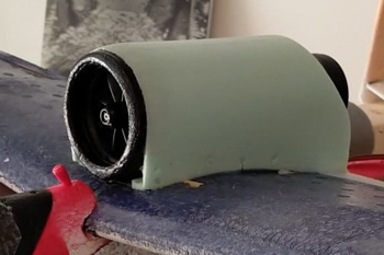 Début de coffrage de la turbine.