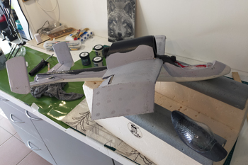 Début de mise en peinture.