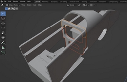 Fuselage sous Blender