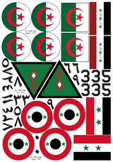 Cocardes Algerie, Irak, Egypte