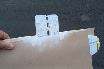 Une couche de blanc