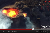 Eruption Fournaise Réunion Drone