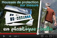 Housses de protection sur mesure en plastique-bulle