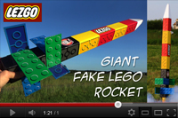 Lezgo - giant fake Lego rocket